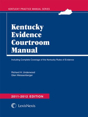 cover image of KY Evidence Courtroom Manual